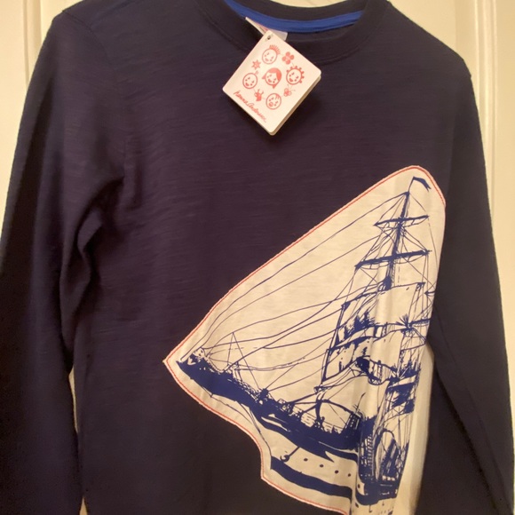 NWT Hanna Anderson Navy Long Sleeve Top - Picture 3 of 7